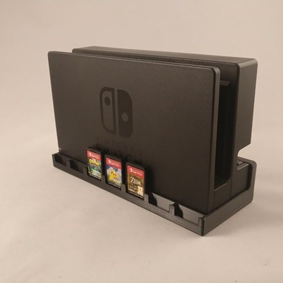 Nintendo Switch Dock Wall Mount and Cartridge Game Holder - Holds 7 Carts - Picture 8 of 16